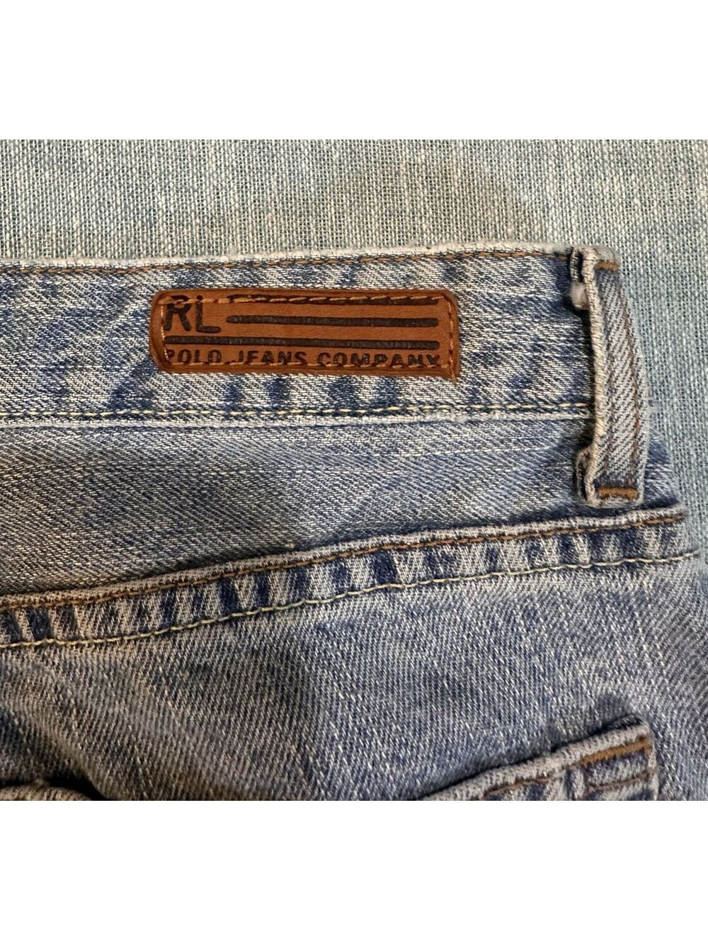 VTG RRL Polo Jeans Co Ralph Lauren Saturday Jean Y2K 90s Classic FIt 4x30 Wash
